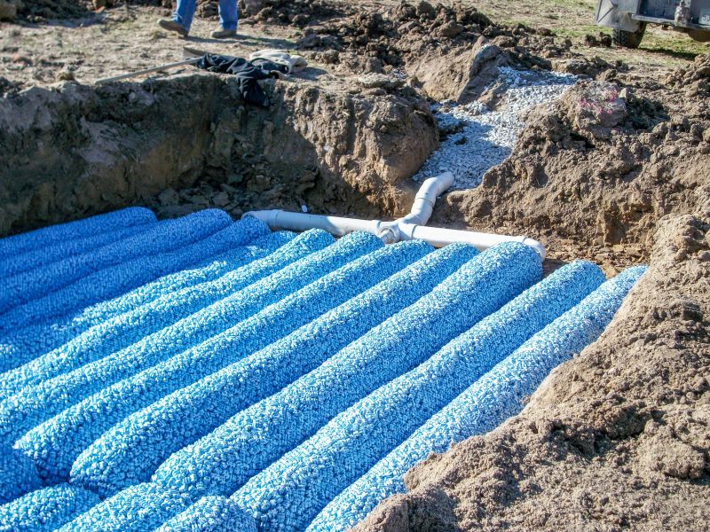 Sewage Field Installation
